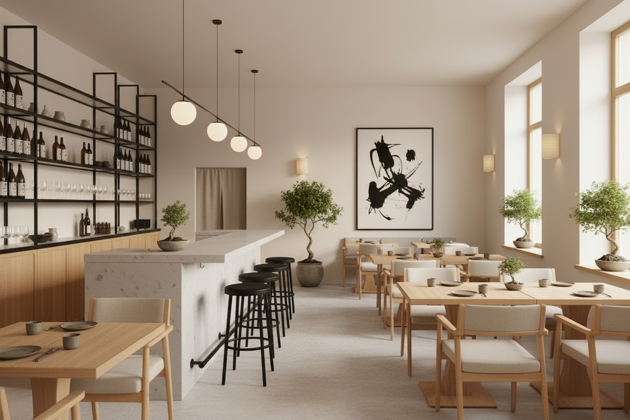 more modern less wood